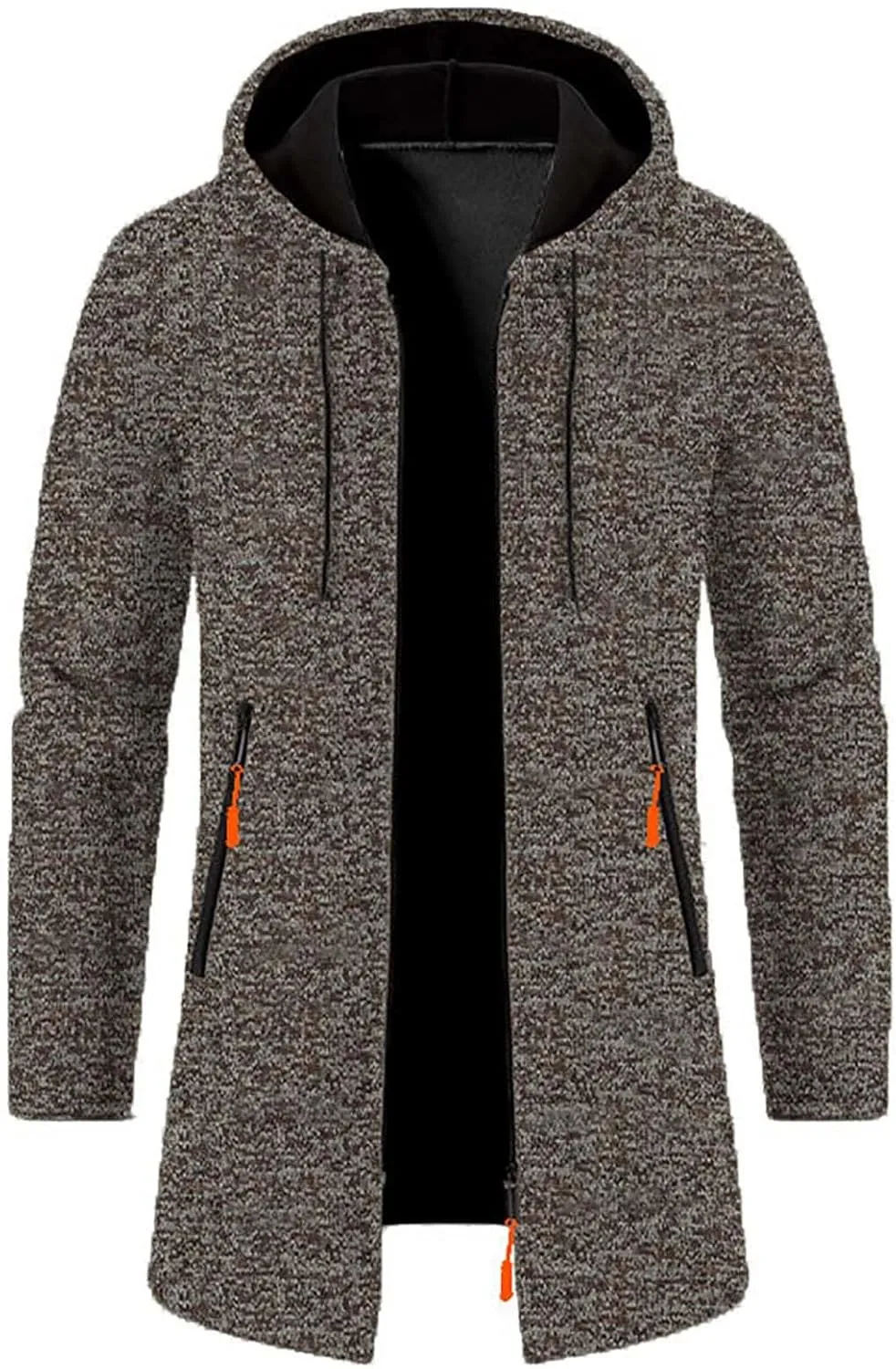 Sweaters for Men Men's Shawl Collar Long Cardigan Heavyweight Knitted Open Front Cardigans Sweaters