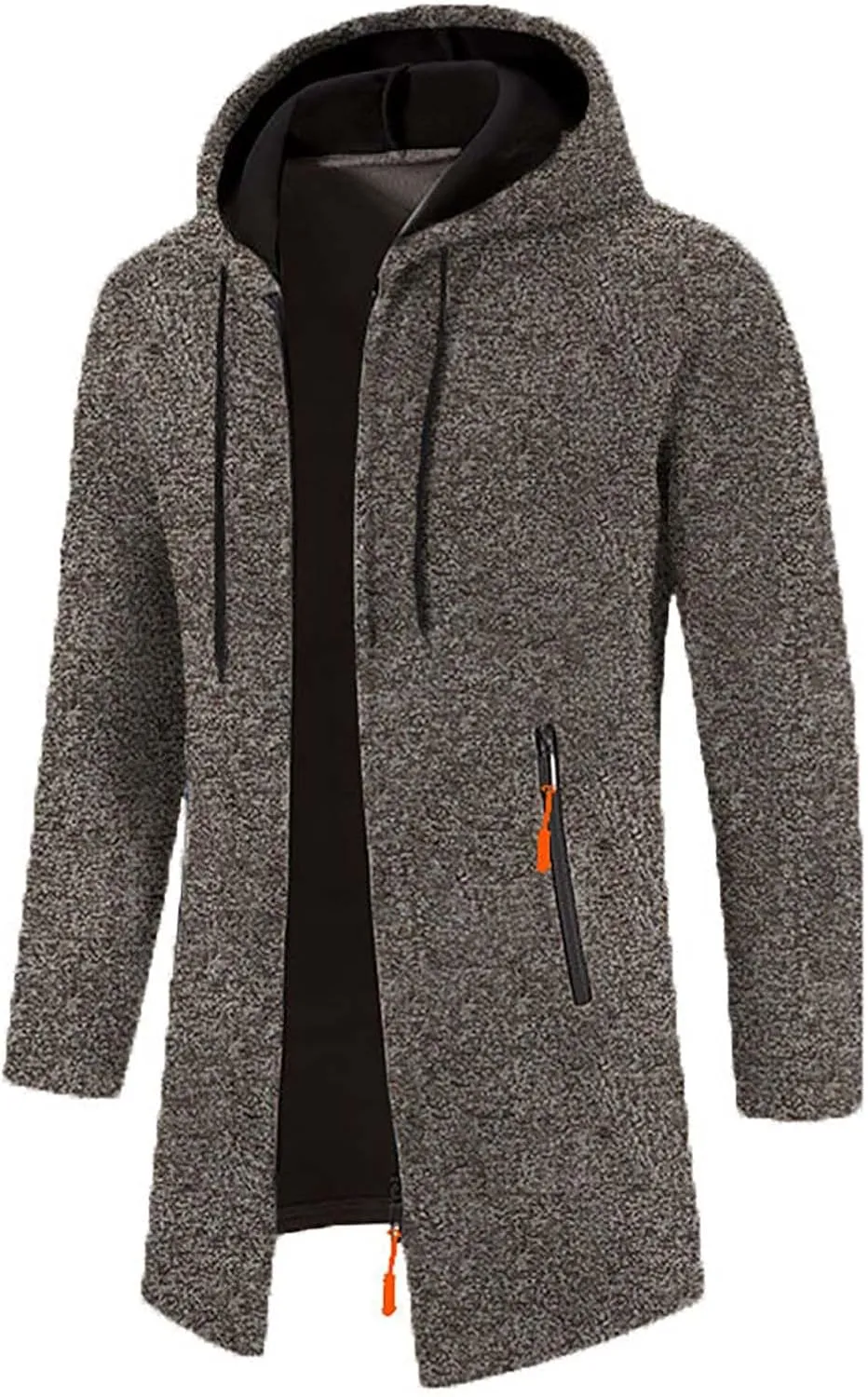 Sweaters for Men Men's Shawl Collar Long Cardigan Heavyweight Knitted Open Front Cardigans Sweaters