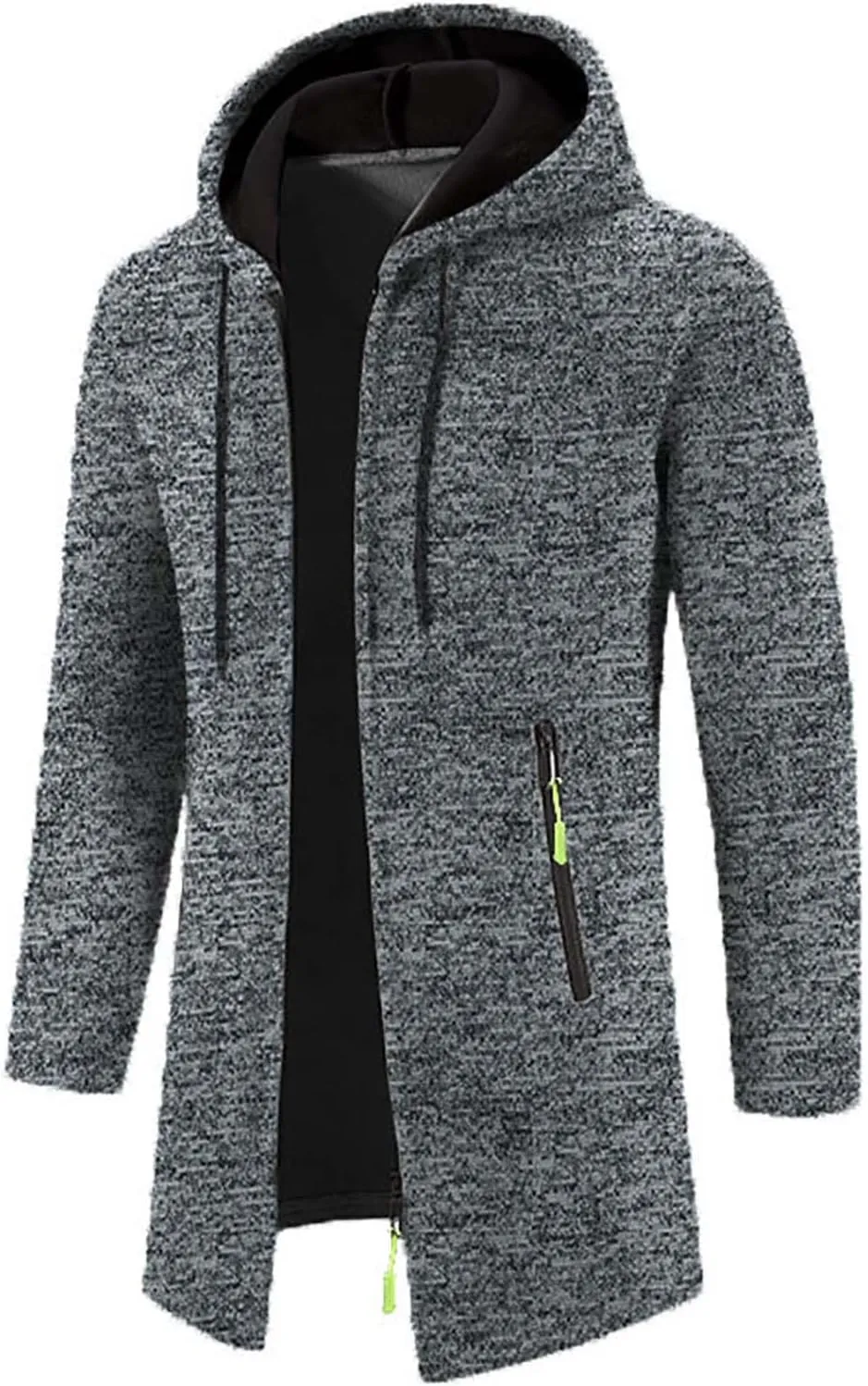Sweaters for Men Men's Shawl Collar Long Cardigan Heavyweight Knitted Open Front Cardigans Sweaters