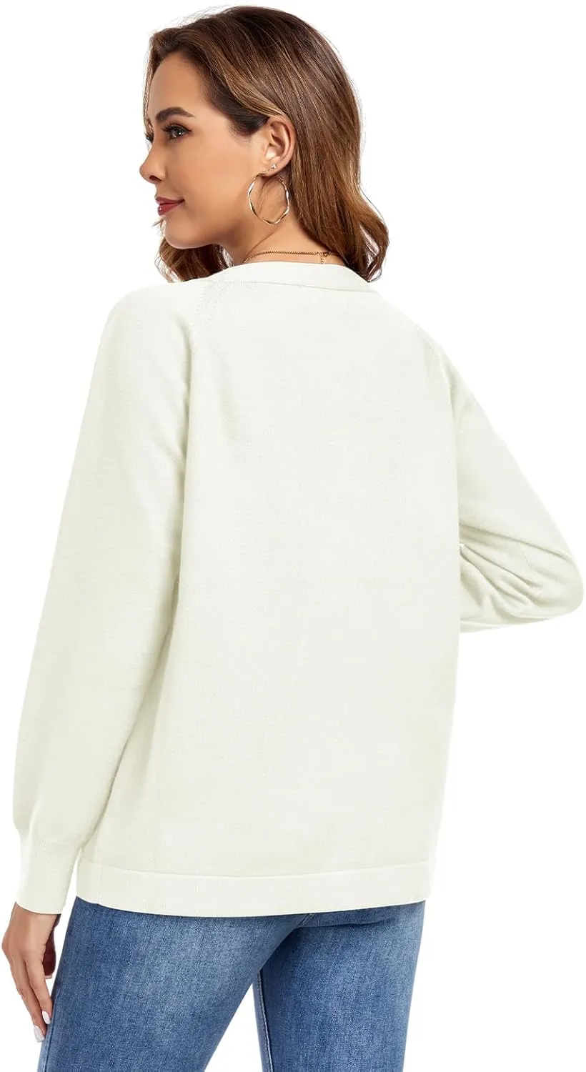 TownCat Women's Knit Cardigan Sweaters with Pocket Lightweight Long Sleeve Open Front Cardigans