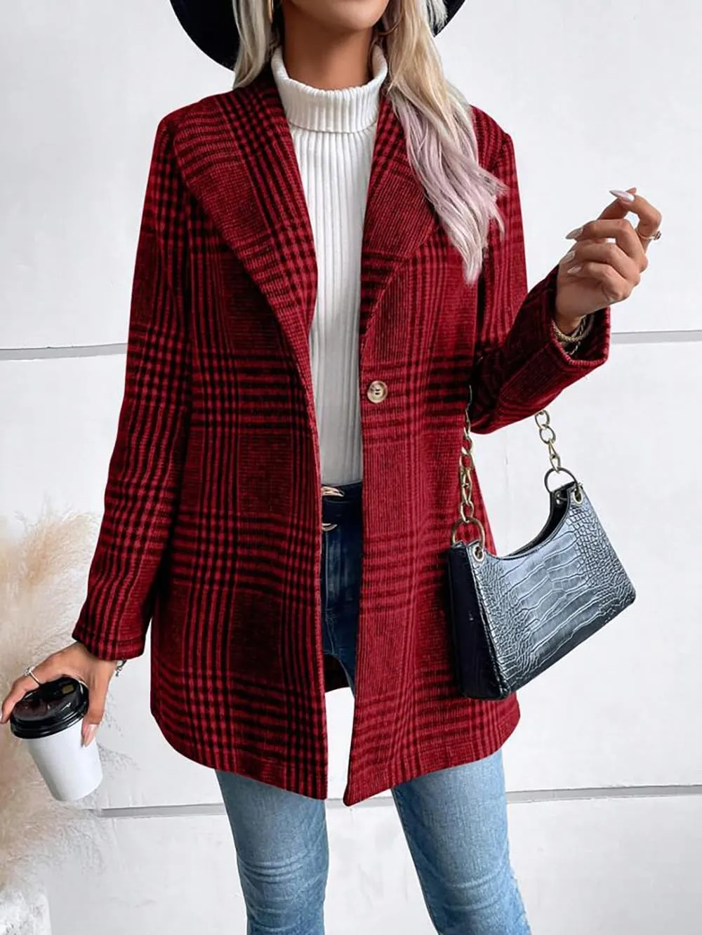 utcoco Womens 2025 Business Casual Blazers Long Sleeve Open Front Work Office Blazer Jacket