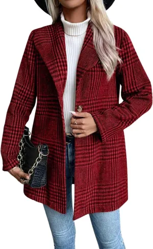 utcoco Womens 2025 Business Casual Blazers Long Sleeve Open Front Work Office Blazer Jacket