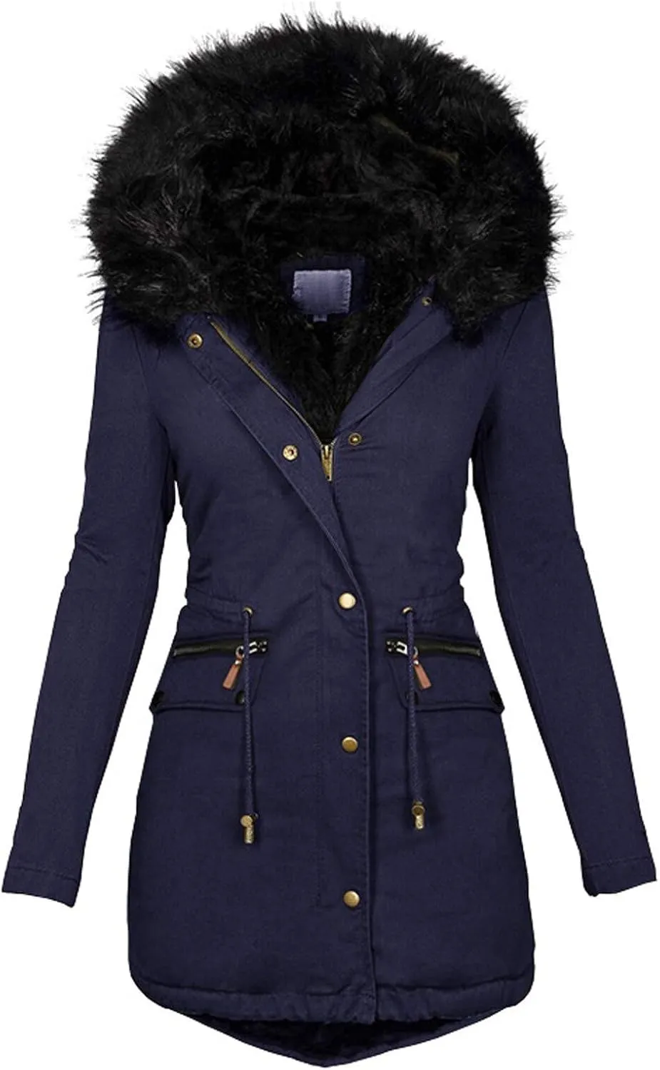 Warm Winter Fashion Coats,2023 Womens Hooded Jackets Thick Padded Loose Fleece Outerwear Oversized Faux Fur Coats