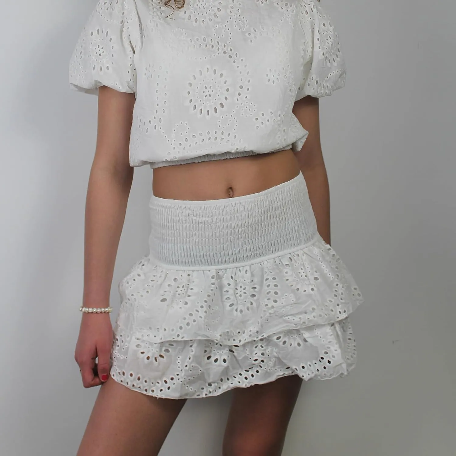 Women Floral Lace Mini Skirts Y2K Low Waist Pleated Ruffled Hem Layered Skirts Short Skirts Aesthetic Streetwear