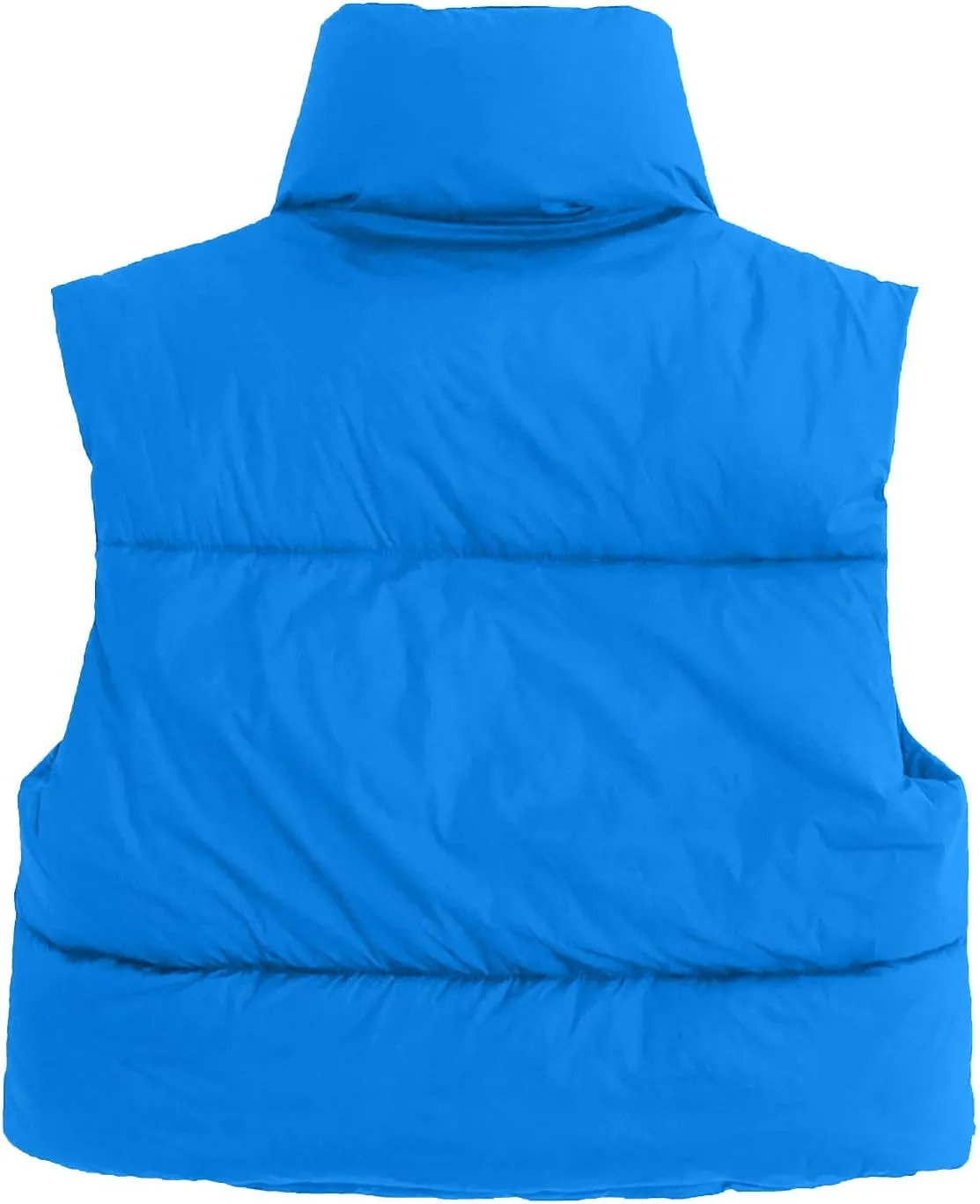 Women Winter Coats Cropped Puffer Vests Lightweight Zip up Jackets Sleeveless Warm Vest Padded Coats