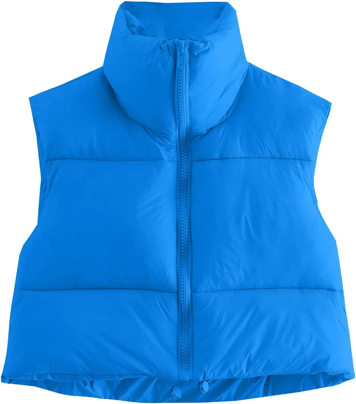 Women Winter Coats Cropped Puffer Vests Lightweight Zip up Jackets Sleeveless Warm Vest Padded Coats