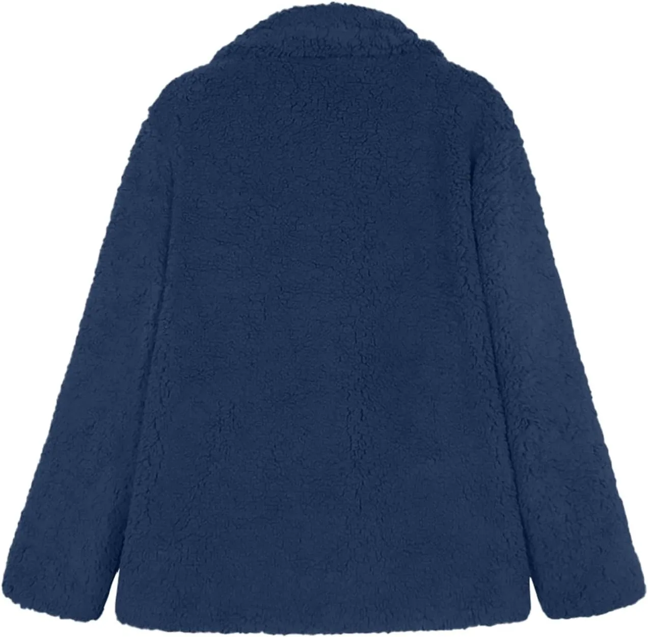 Women's 2024 Winter Faux Fur Coats Lapel Long Sleeve Fuzzy Fleece Outerwear Button Sherpa Trench Jackets Fall Outfits