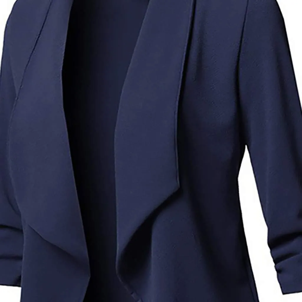 Women's Business Casual Blazers Lightweight Office Jacket Plus Size Open Front Blazer Cropped Blazer Dressy Jackets