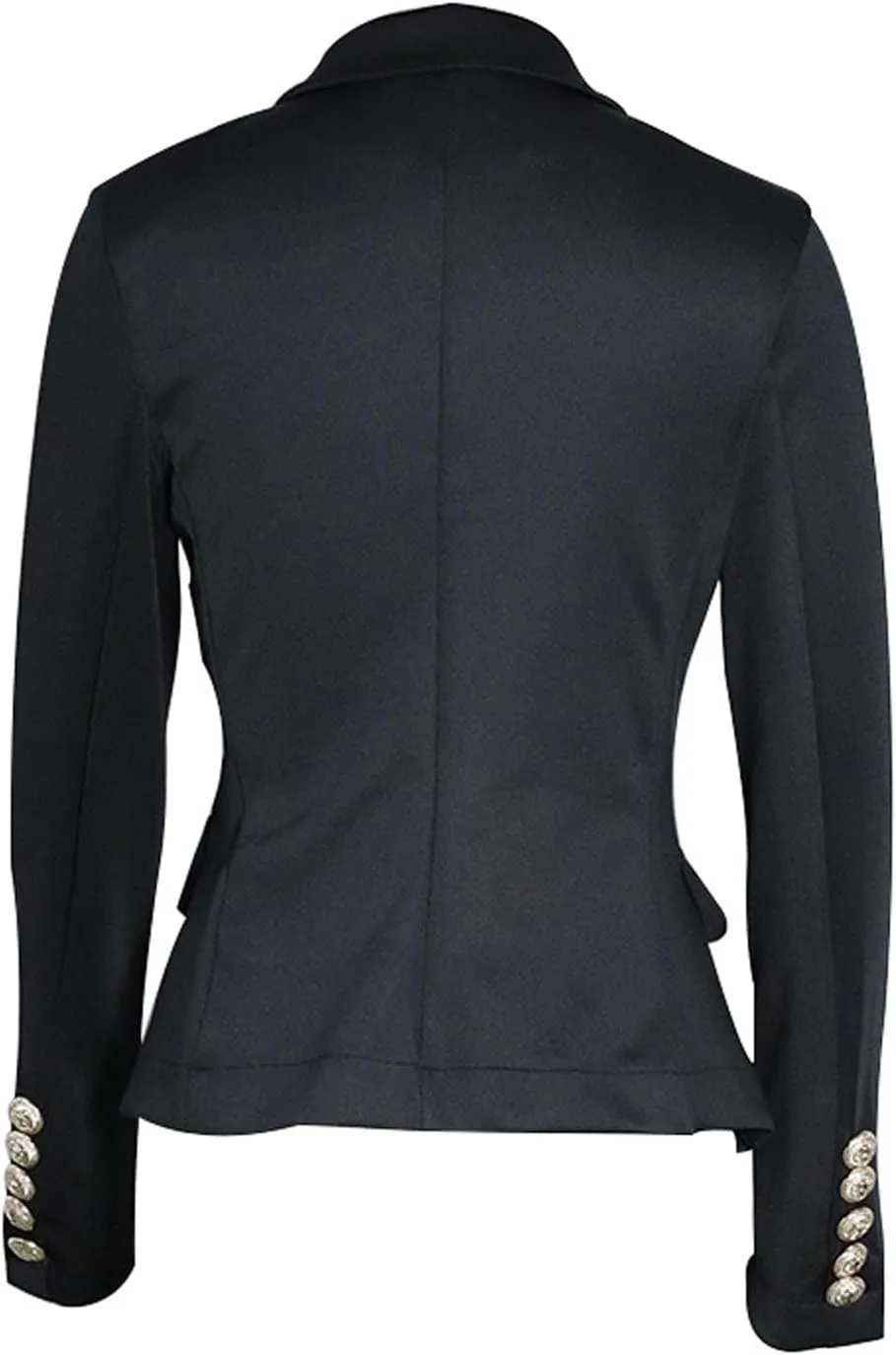 Womens Casual Blazer Jacket Gold Button Blazers Double Breasted Professional Clothes Fashion Casual Blazer