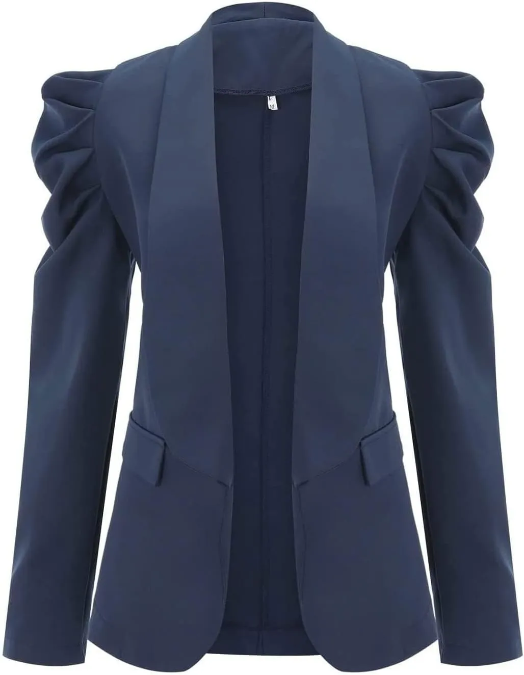 Womens Casual Blazers Puff Sleeve Suit Jacket Open Front Cardigan Jacket Work Office Blazer Business Outfits Tops
