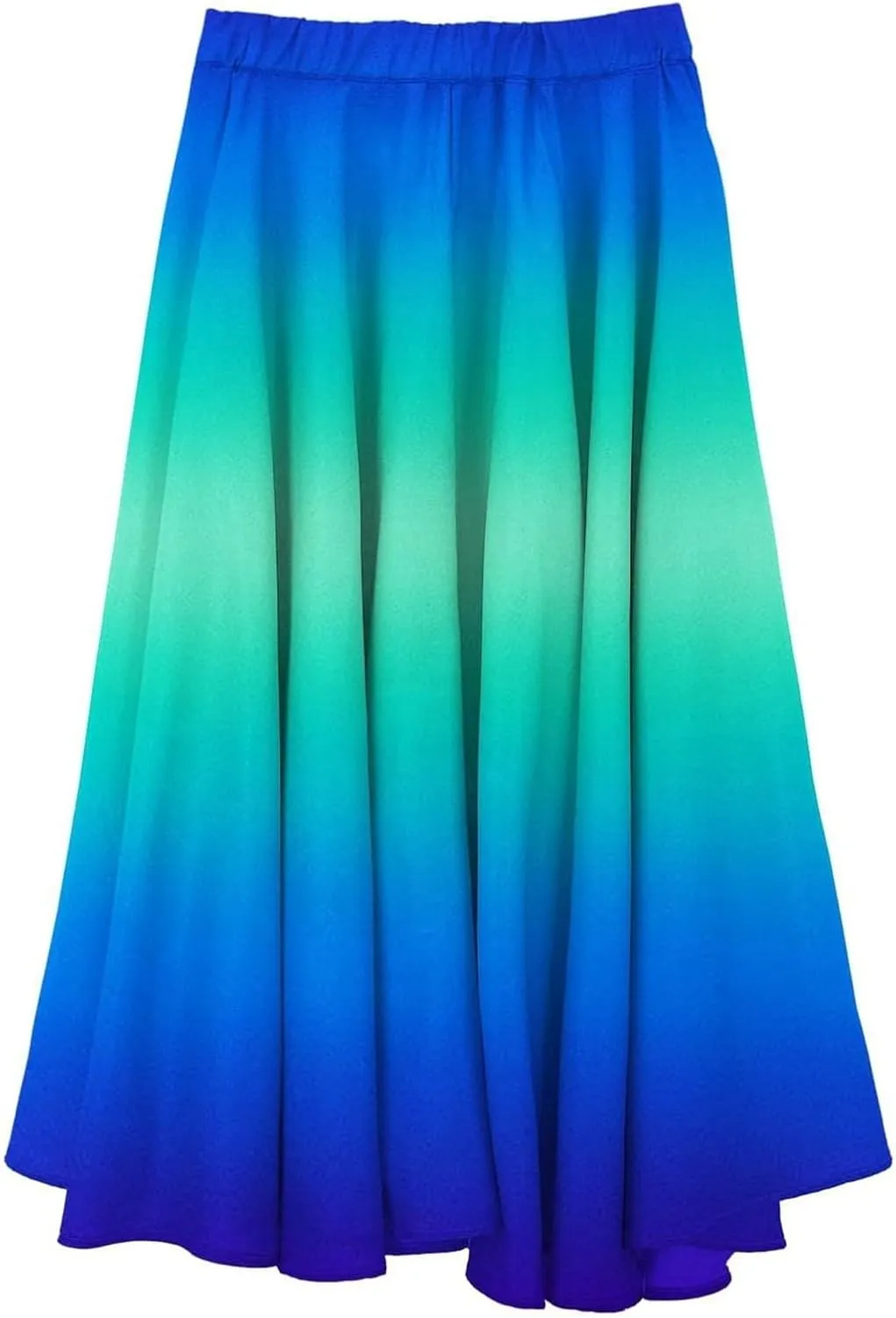 Womens Maxi Skirt Dress Boho Flowy Swing A-Line Elastic Waist Pleated Beach Vacation Long Skirrts Swimsuit Cover Ups