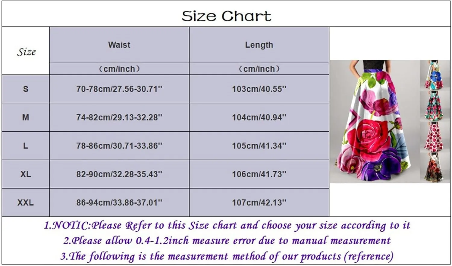 Womens Maxi Skirt Summer Boho Elastic Long Skirts Pleated Dress A Line Plus Size Tiered Beach Vacation Clothing