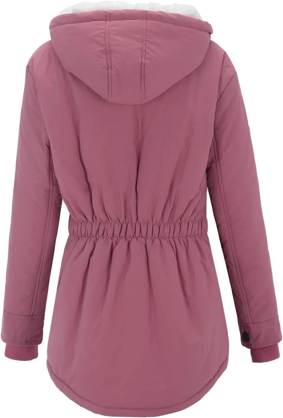 Womens Oversized Hooded Quilted Jacket Fleece Lined Warm Down Coat Plus Sized Long Sleeve Overcoat 2024 Winter Coat