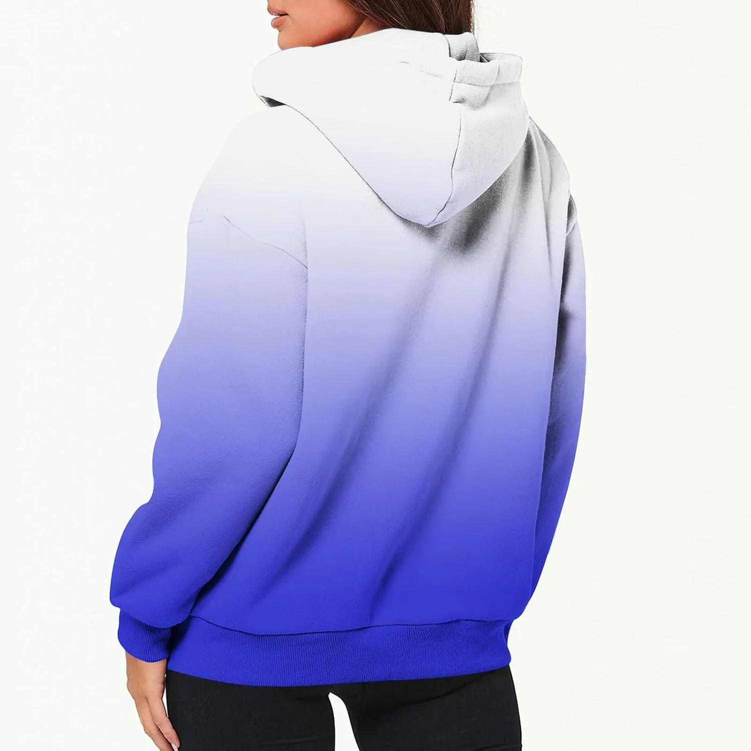 Womens Tie Dye Zip Up Hoodies Oversized Fleece Lined Hooded Sweatshirts Teen Girl Y2K Sherpa Jackets with Pockets