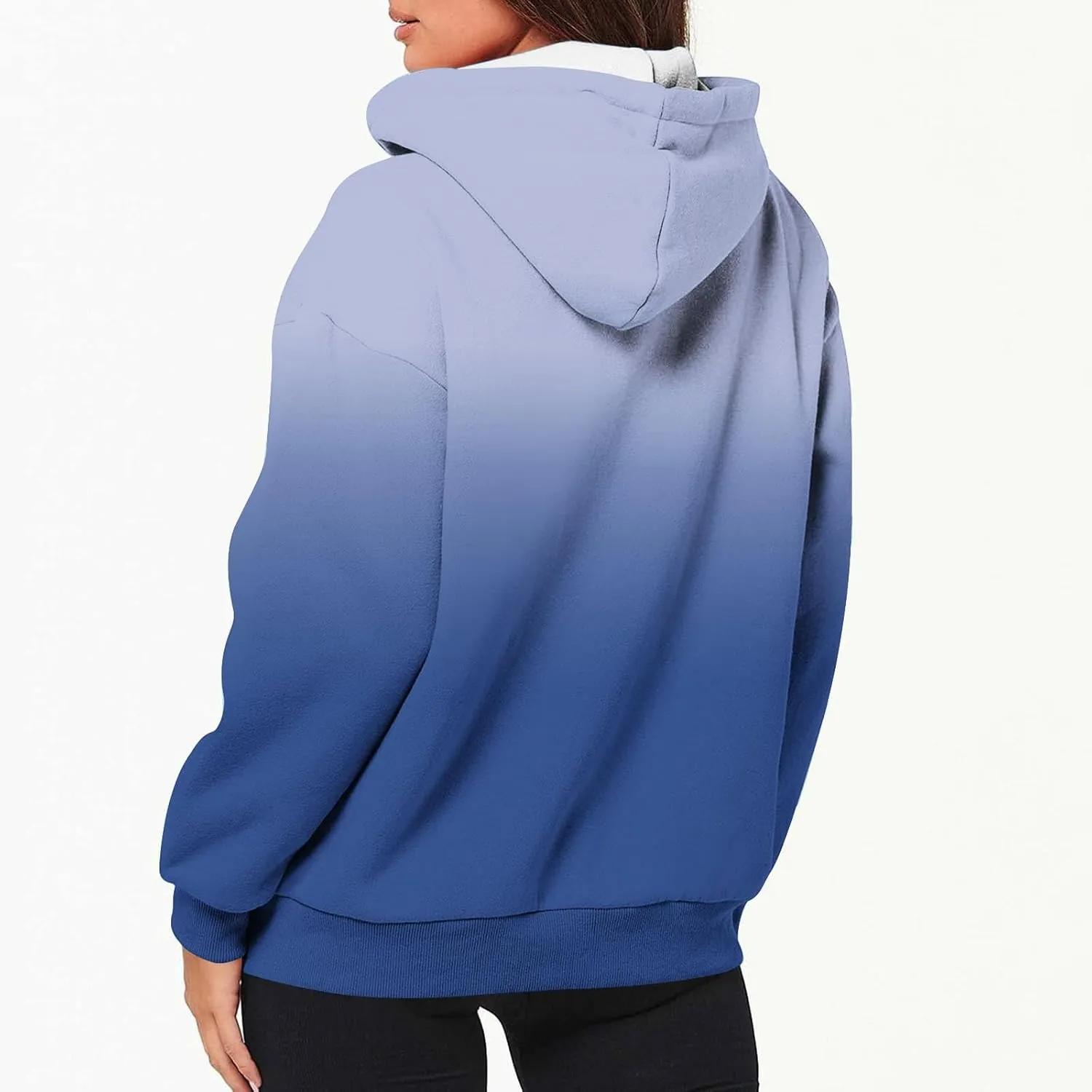 Womens Tie Dye Zip Up Hoodies Oversized Fleece Lined Hooded Sweatshirts Teen Girl Y2K Sherpa Jackets with Pockets